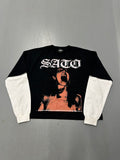 SATO Grunge Long Sleeve - Black/White