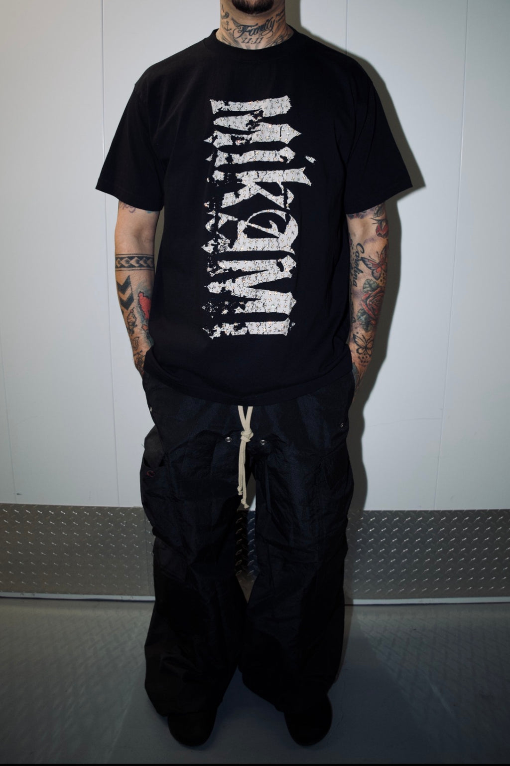 THE VERTICAL SHARD TEE.   FEATURING GENUINE SWAROVSKI® CRYSTALS