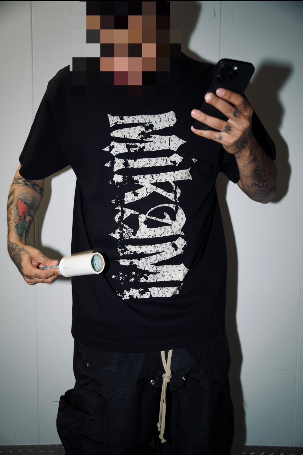 THE VERTICAL SHARD TEE.   FEATURING GENUINE SWAROVSKI® CRYSTALS