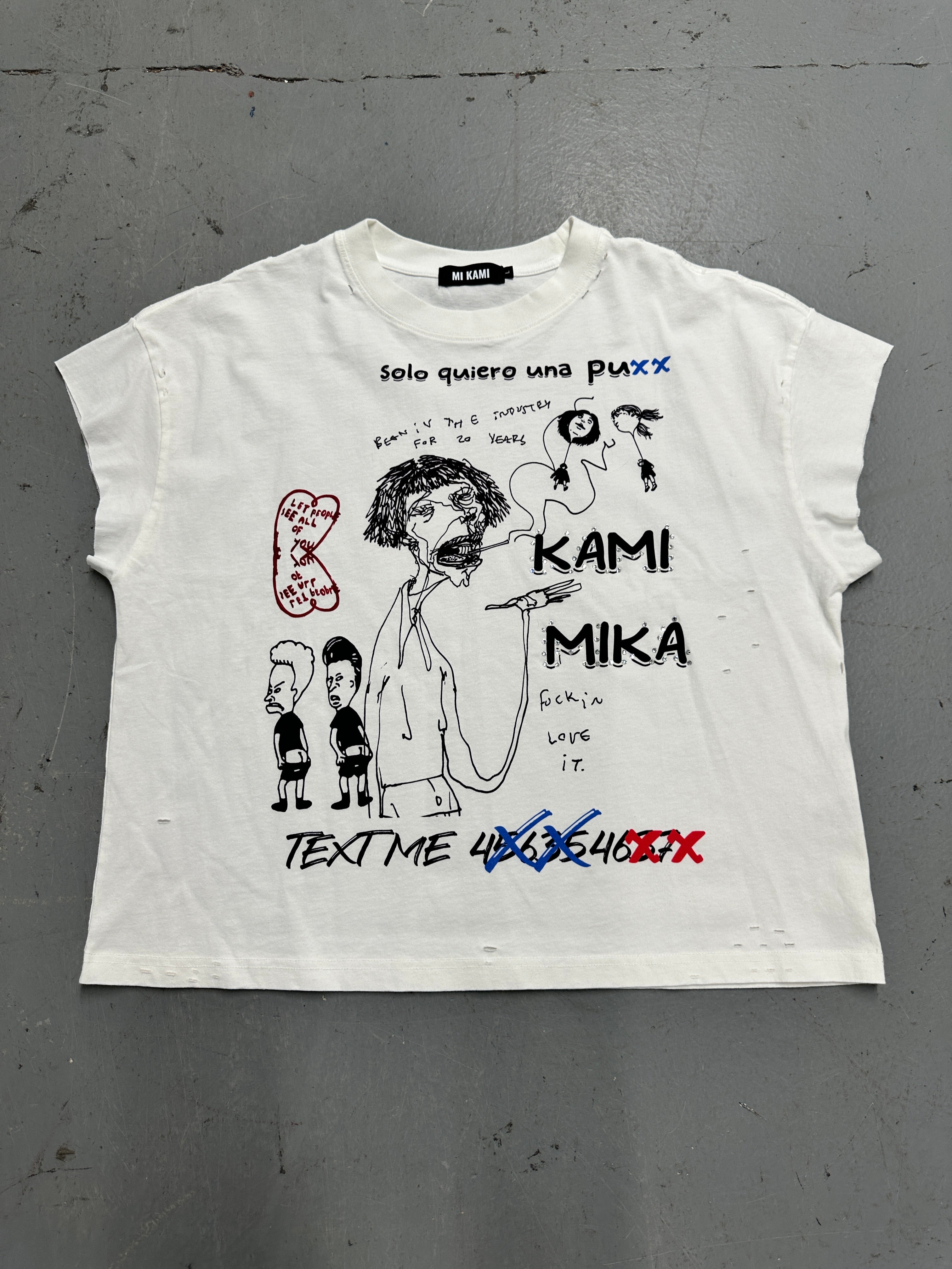 The Mikami “Text Me” Crop Tee – Limited Art Drop