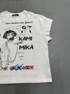 The Mikami “Text Me” Crop Tee – Limited Art Drop