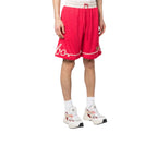 Advisory Board Crystals Script Mesh Shorts – Red
