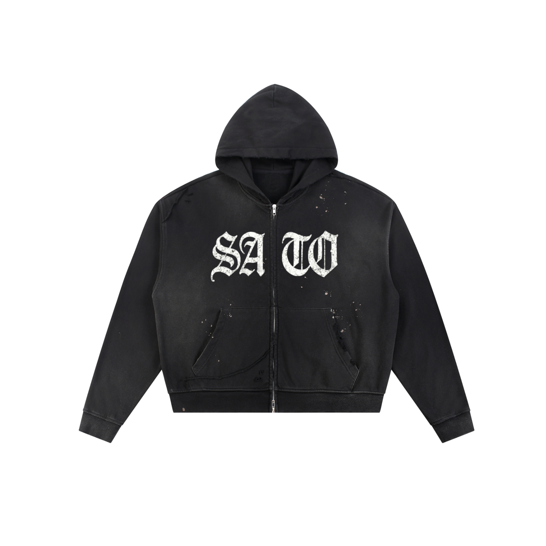SATO: SPLIT LOGO ZIP-UP