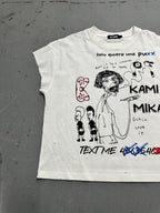 The Mikami “Text Me” Crop Tee – Limited Art Drop