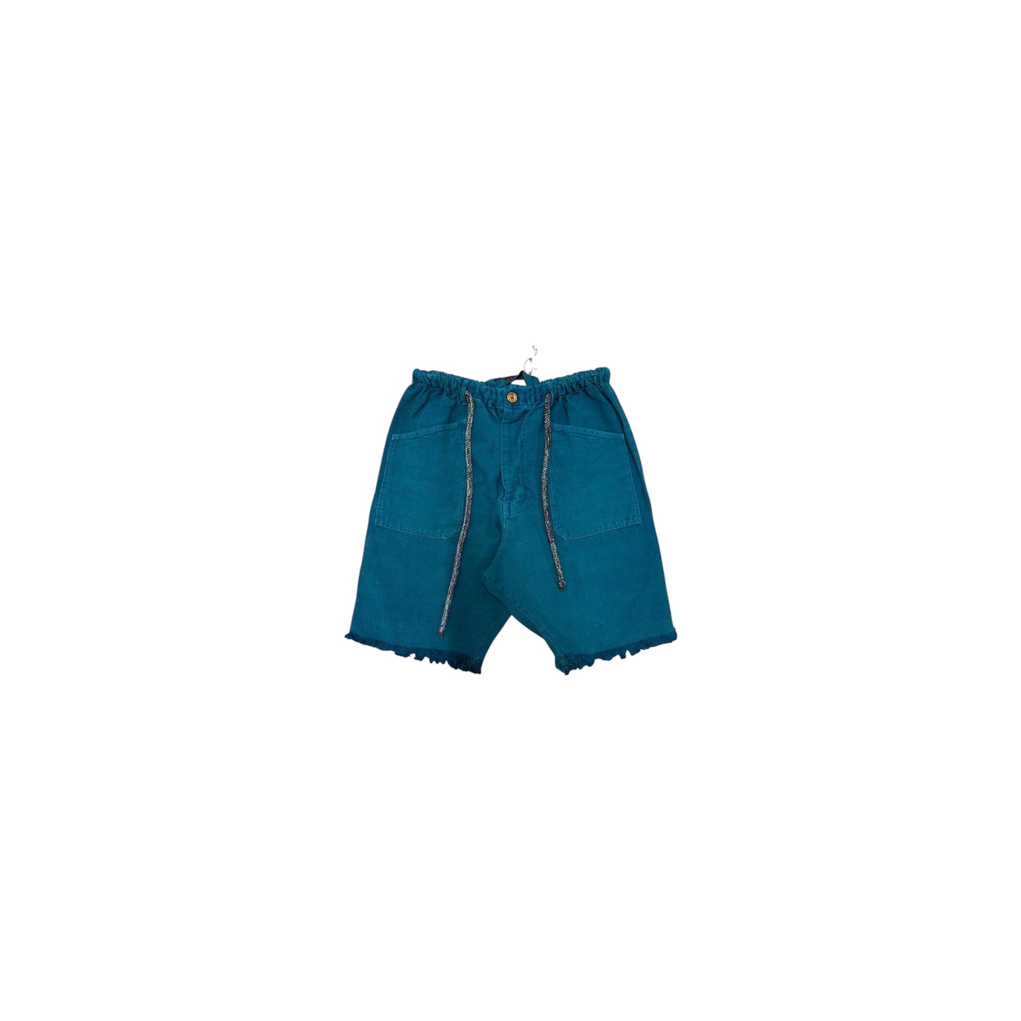 Dr Collectors Raw Hem Shorts – Teal