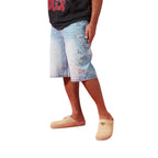Reward Ice Stone Denim Shorts – Blue