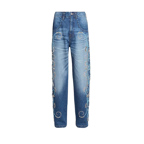 Bluemarble Crystal Embellished Denim – Size 34 (Fits 36)