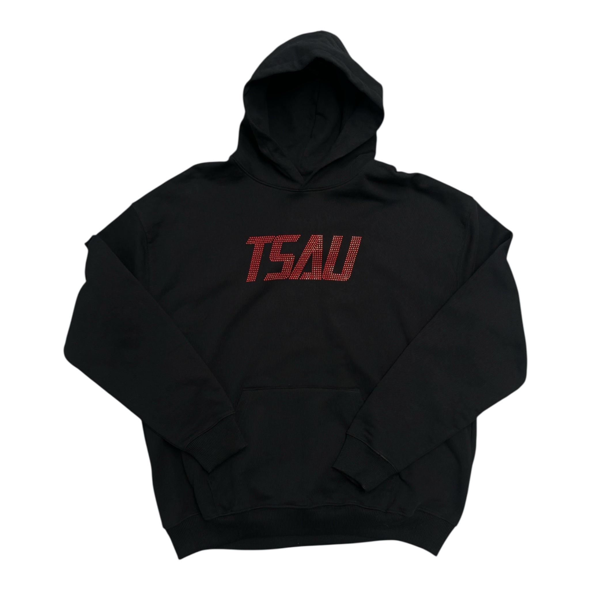 TSAV Rhinestone Logo Hoodie – Size XL
