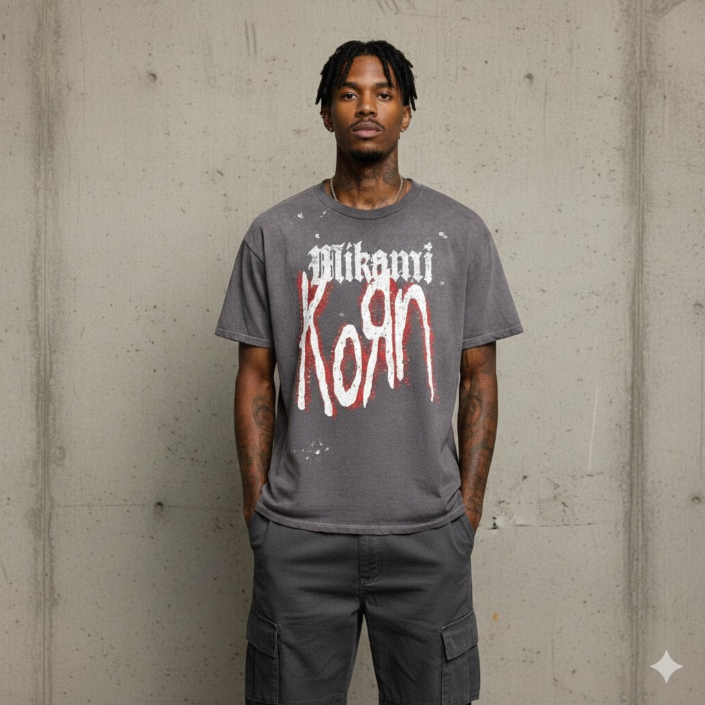 Mi Kami “Korn” Rhinestone Tee