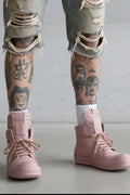 rick owens geobasket – pink leather SZ-42