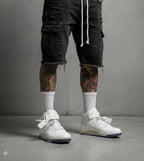 Off-White Out of Office Mid "White/Grey/Navy" – Size 41