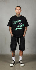 Readymade “Psych World” Tee – Black (L)