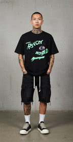 Readymade “Psych World” Tee – Black (L)