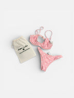 Chrome Hearts Pink Cross Underwire Bikini – Size X-Small