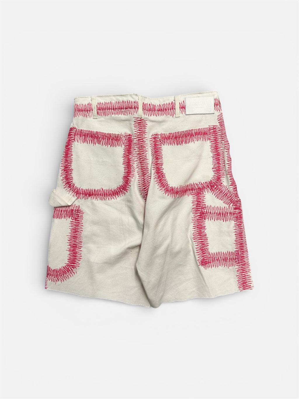 Earthling VIP White/Pink Contrast Stitch Denim – Size 34