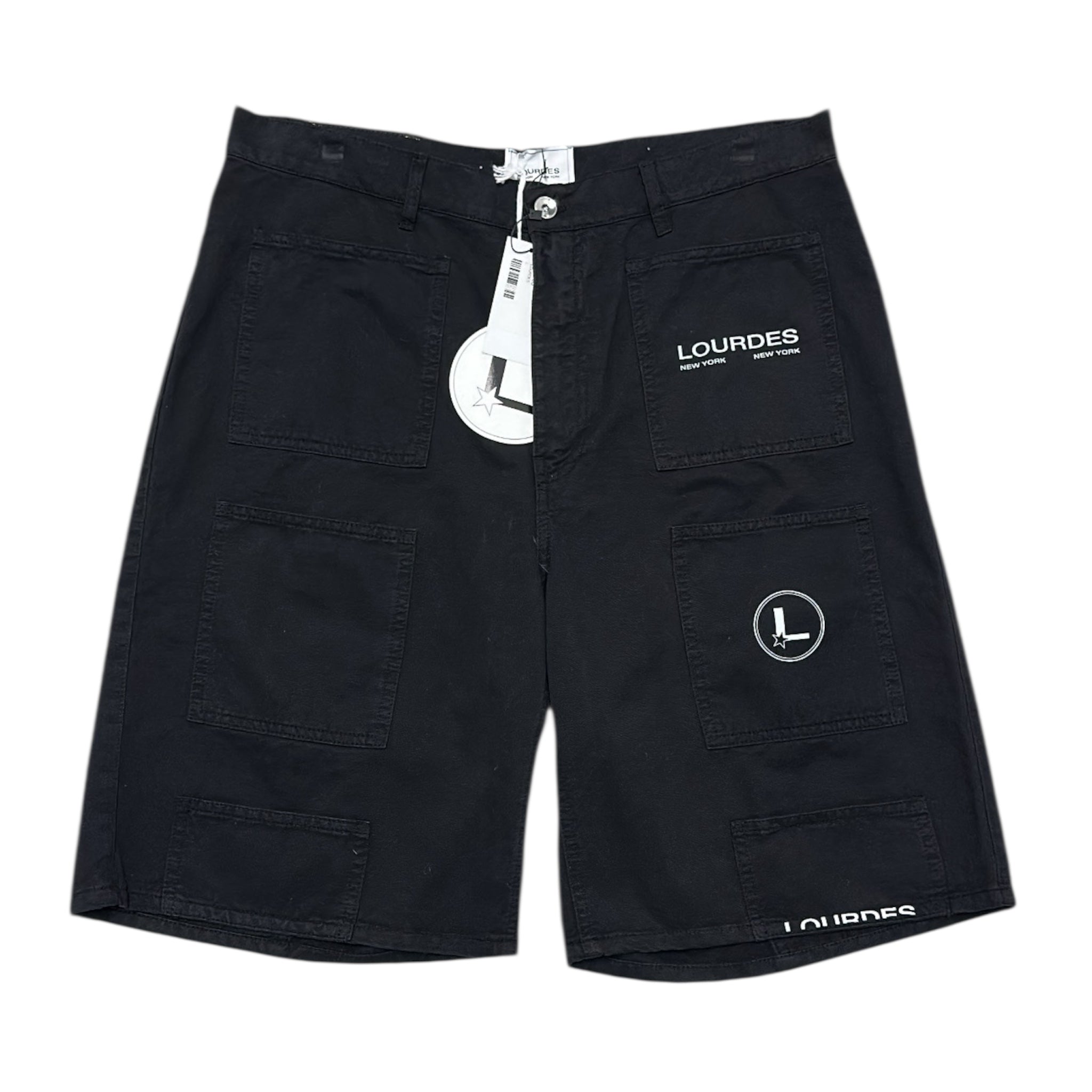 Lourdes New York Multi-Pocket Shorts – Black