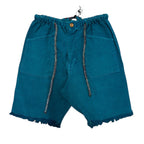 Dr Collectors Raw Hem Shorts – Teal