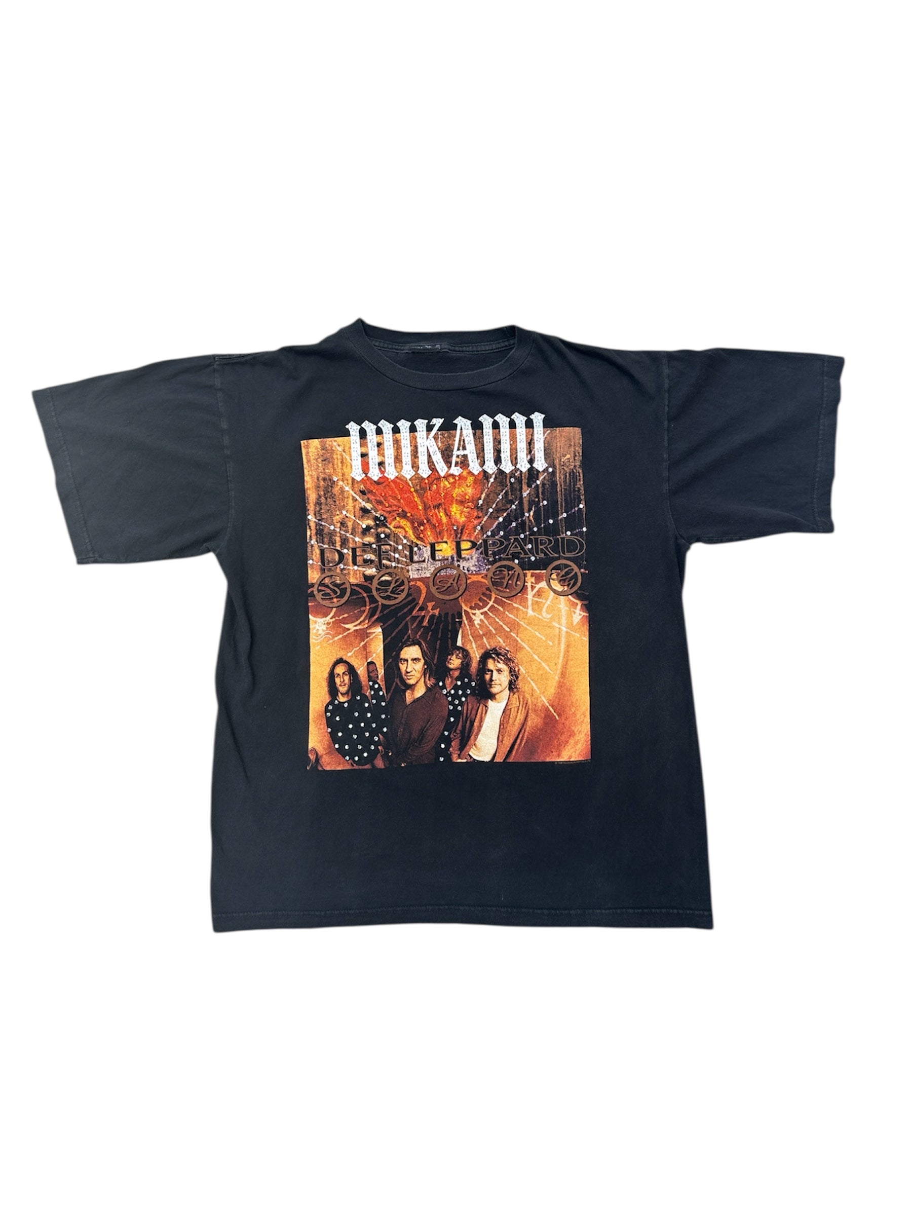 Mi Kami x Def Leppard Vintage Rhinestone Tee – Size XL