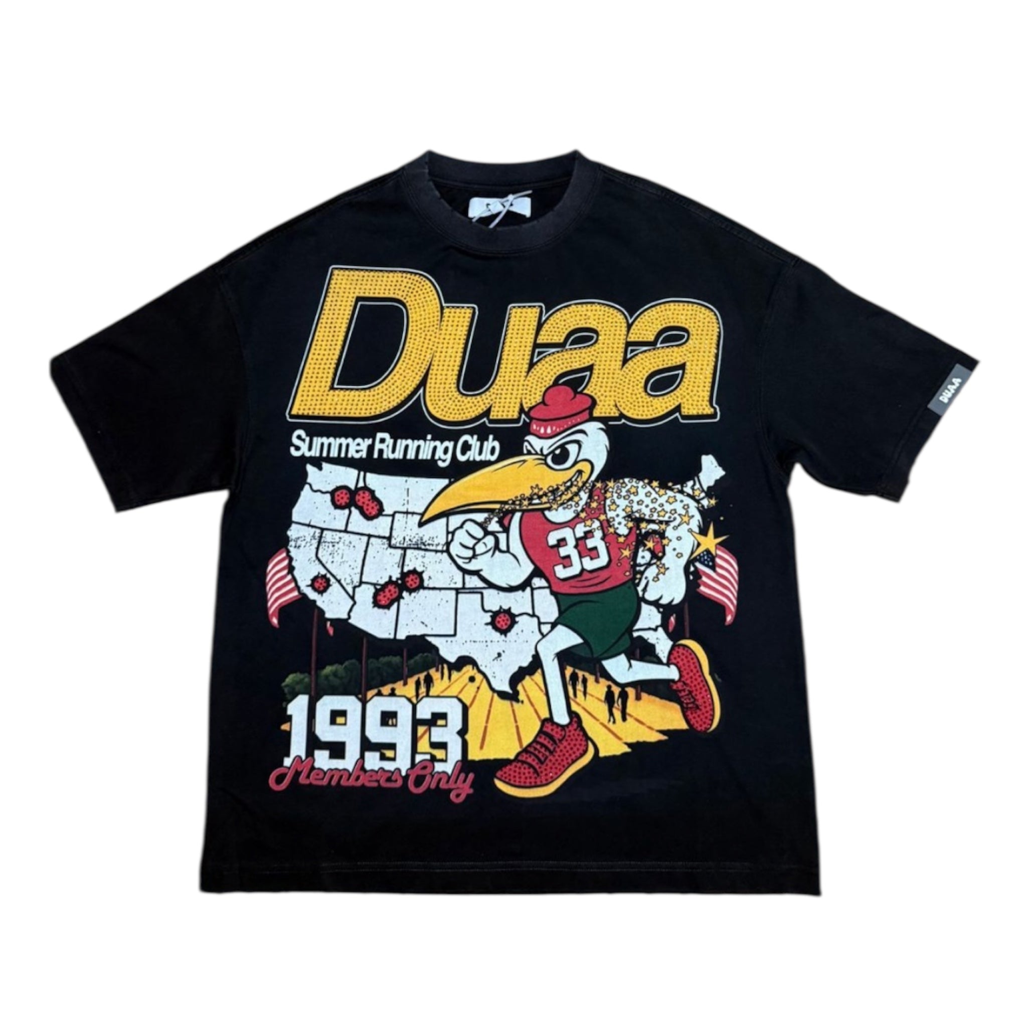 Sprint Black Rhinestone Tee – 1993 Members Only