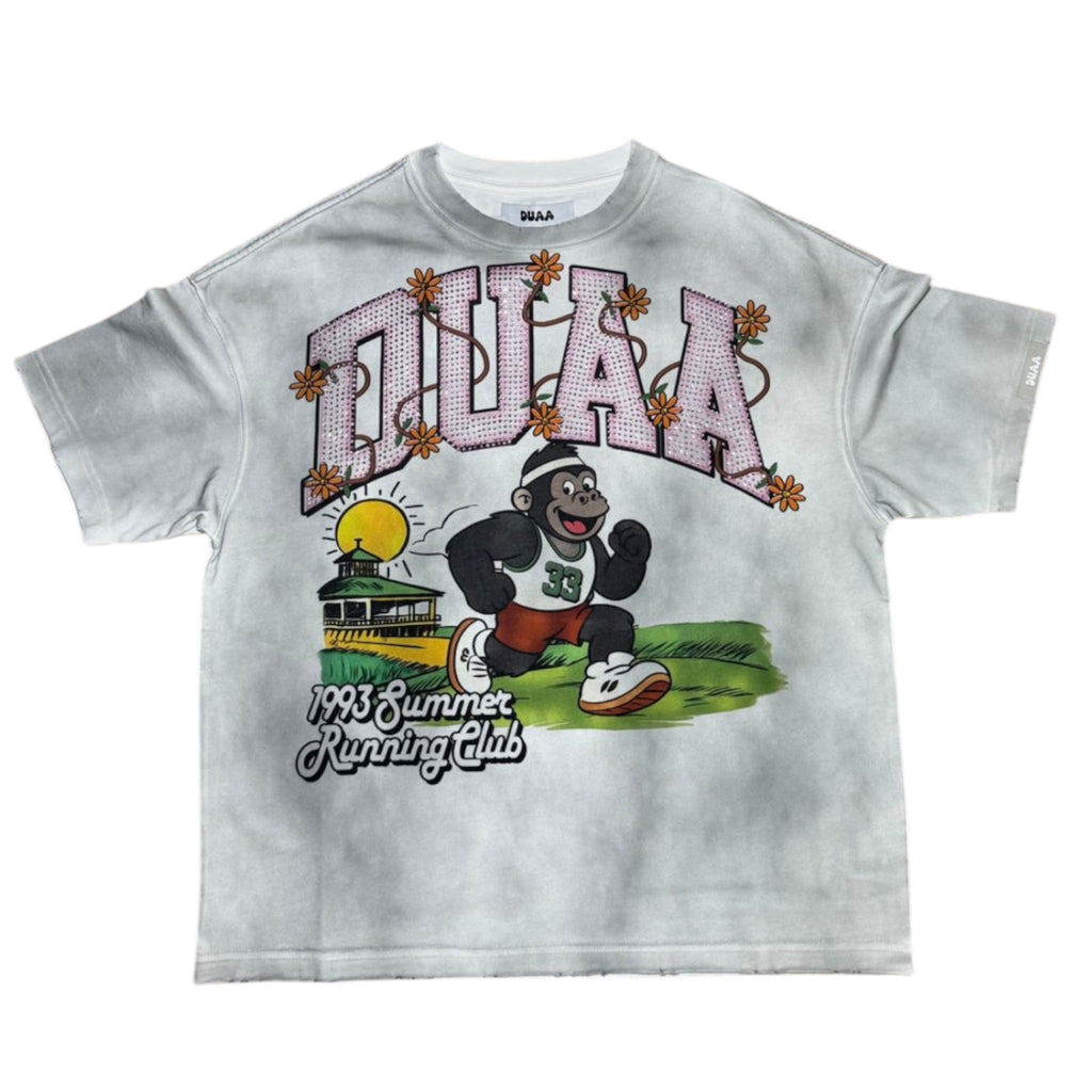 Marathon White Rhinestone Tee – Summer Running Club