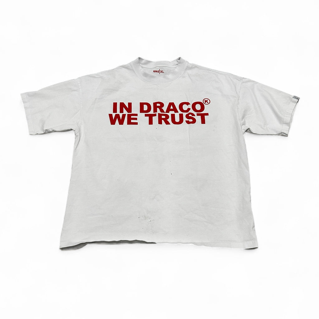 In Draco We Trust Tee – Red Print (Used 8/10)