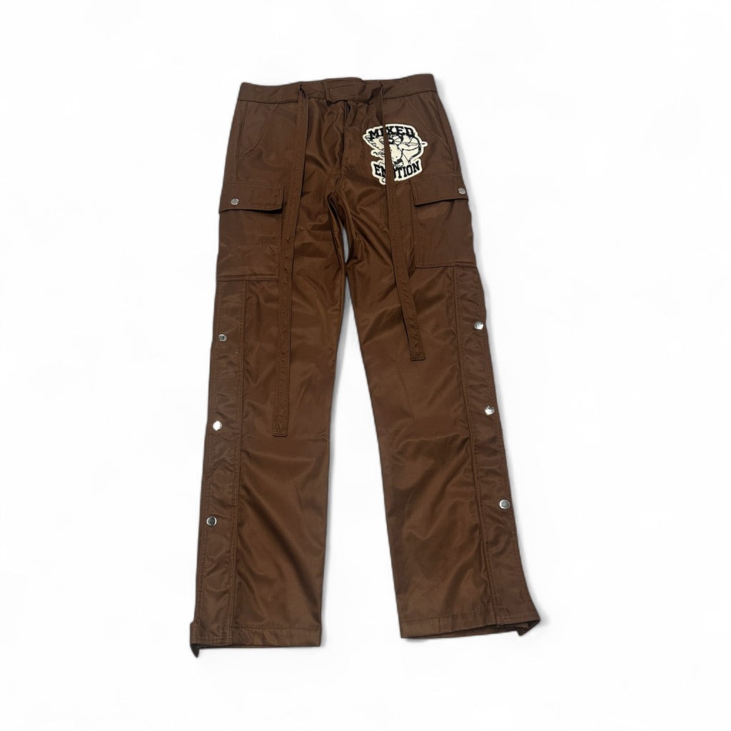 Mixed Emotion Cargo Pants – Brown