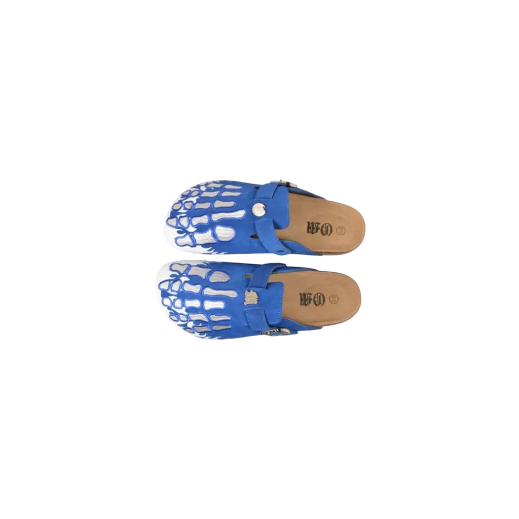 Skeleton Suede Clog "Royal Blue" – Size 7/8