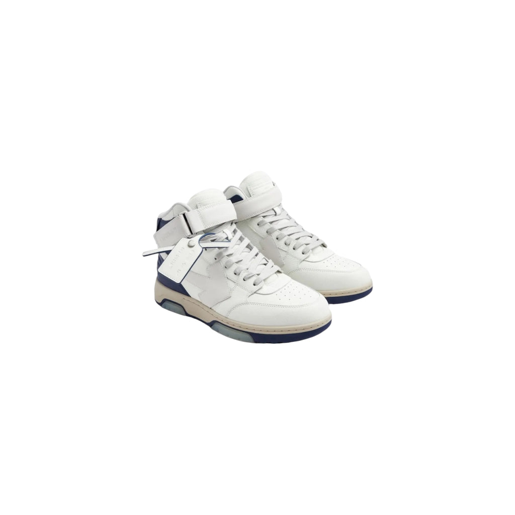 Off-White Out of Office Mid "White/Grey/Navy" – Size 41